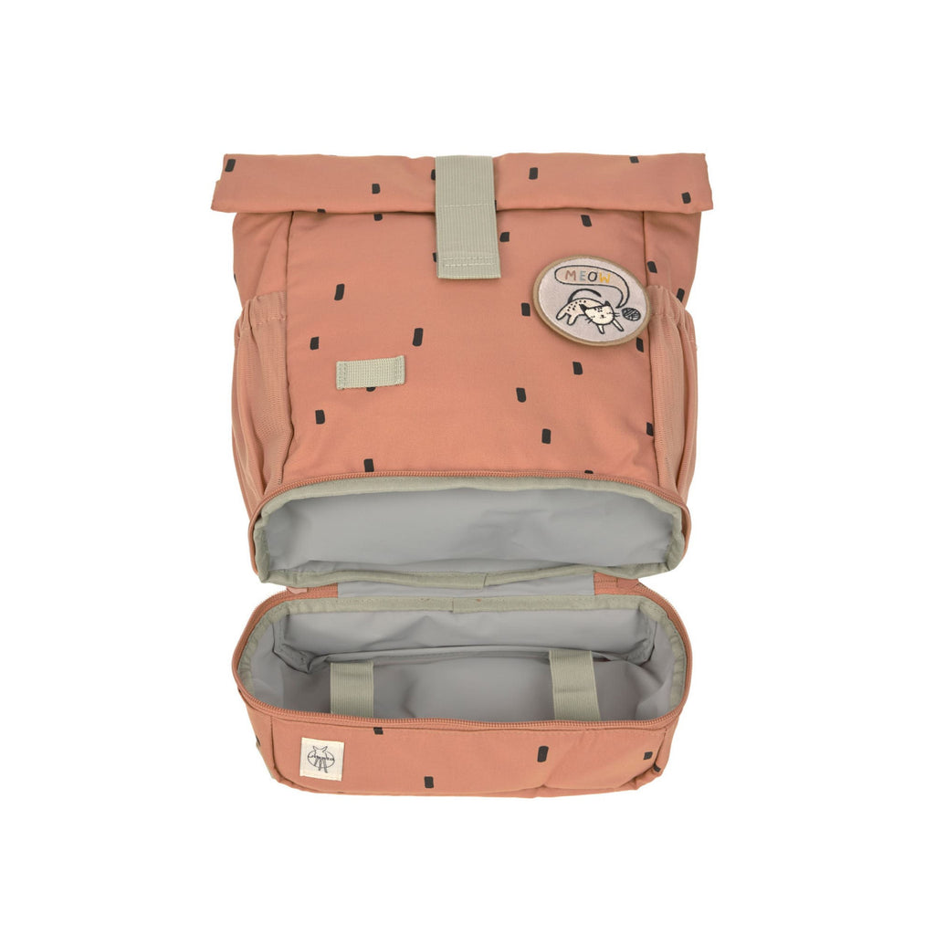 Lassig Mini Rolltop Backpack - Happy Prints caramel