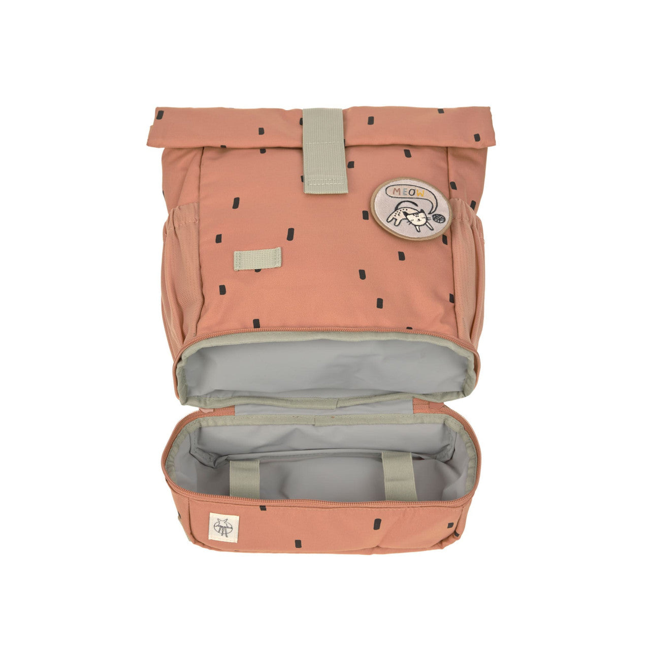 Lassig Mini Rolltop Backpack - Happy Prints caramel
