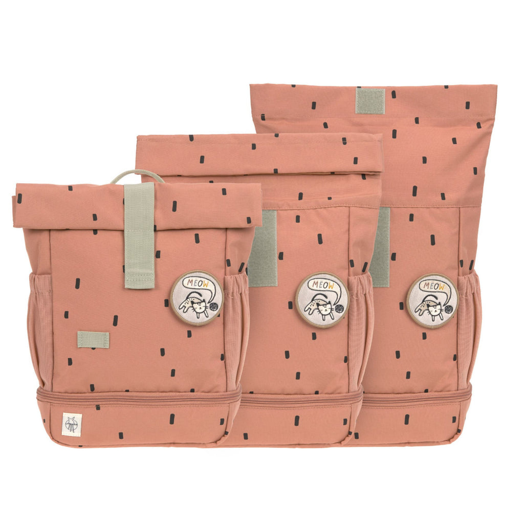 Lassig Mini Rolltop Backpack - Happy Prints caramel