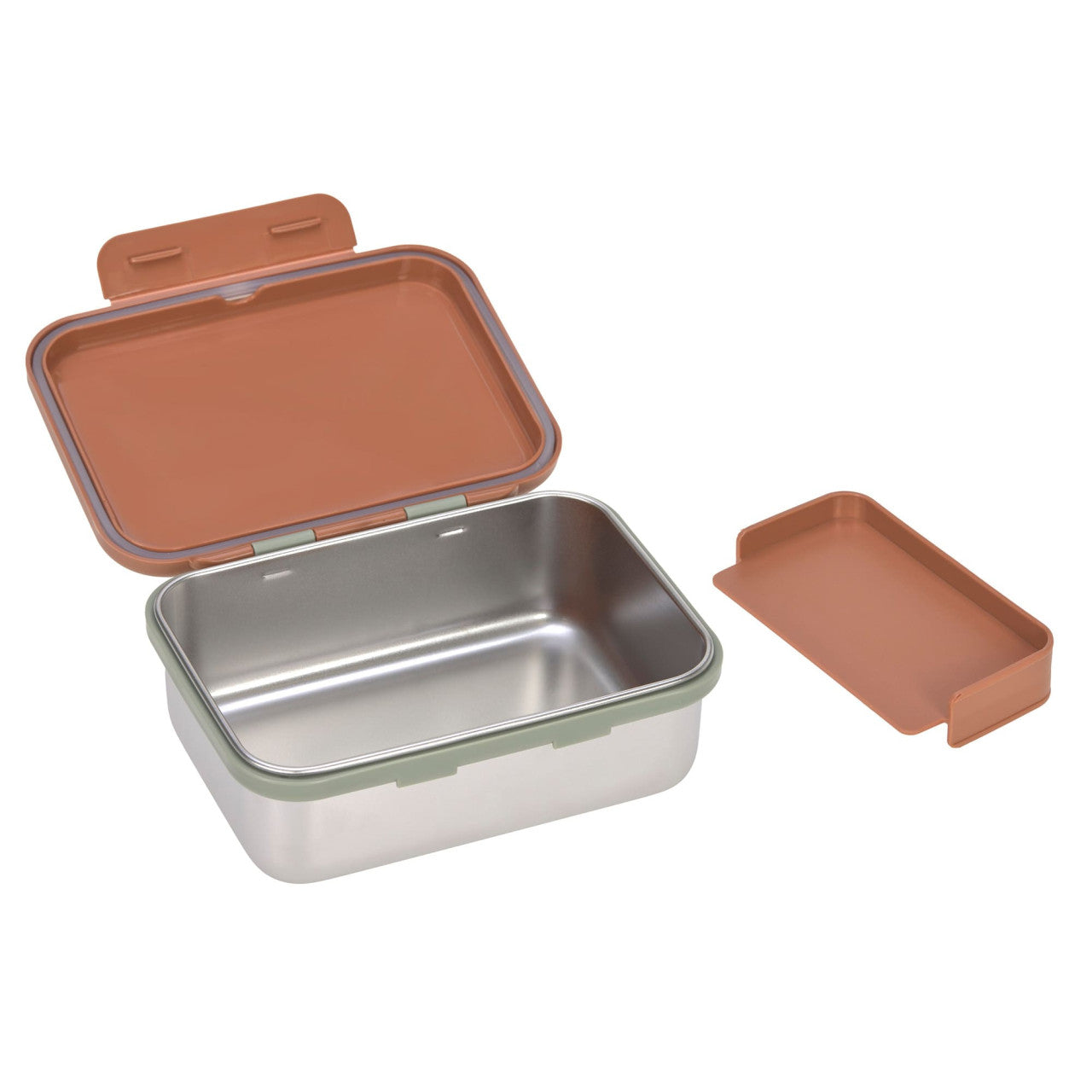 Lassig Lunchbox Stainless Steel Happy Prints caramel