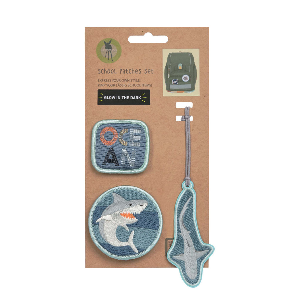 Lassig School Patches Set - Shark Ocean Edition