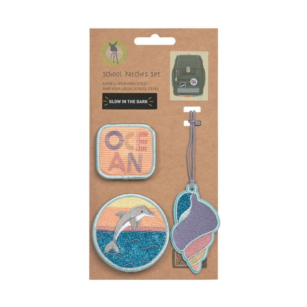 Lassig School Patches Set - Dolphin Ocean Edition