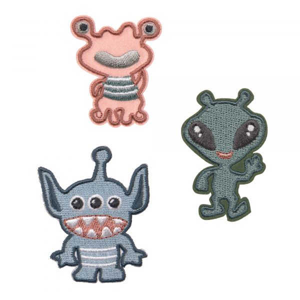 Lassig Textile Woven Sticker Stick on - Monster
