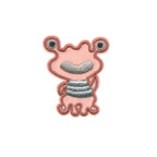 Lassig Textile Woven Sticker Stick on - Monster