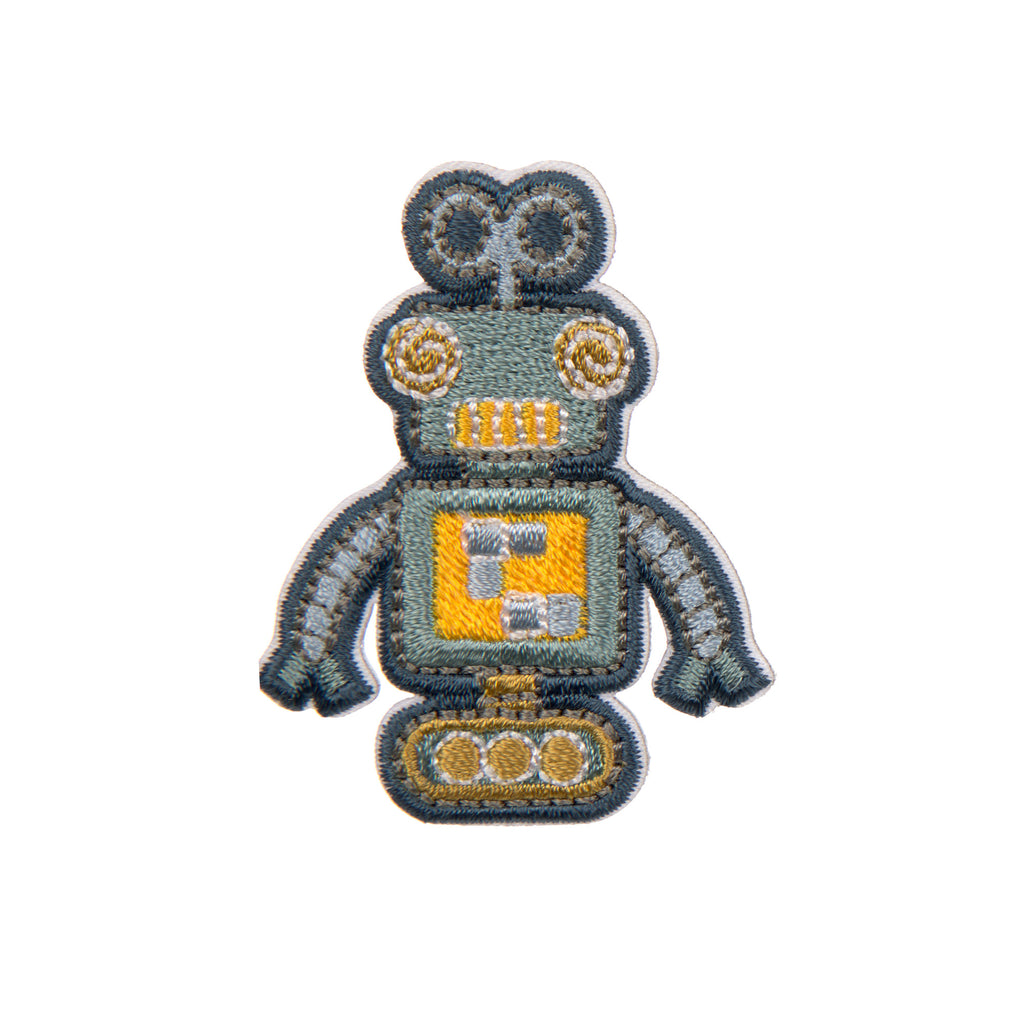 Lassig Textile Woven Sticker Stick on - Robots