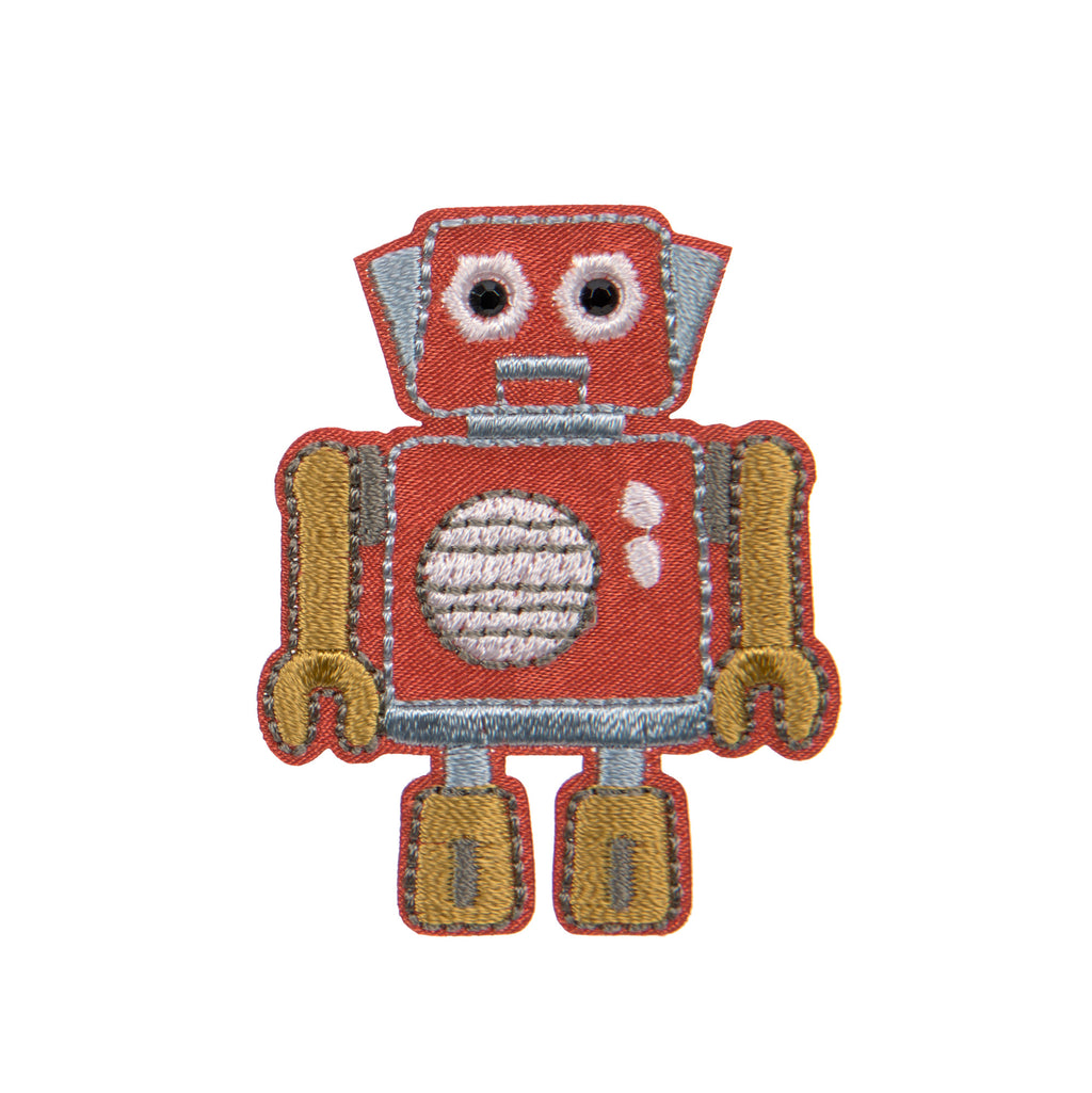 Lassig Textile Woven Sticker Stick on - Robots
