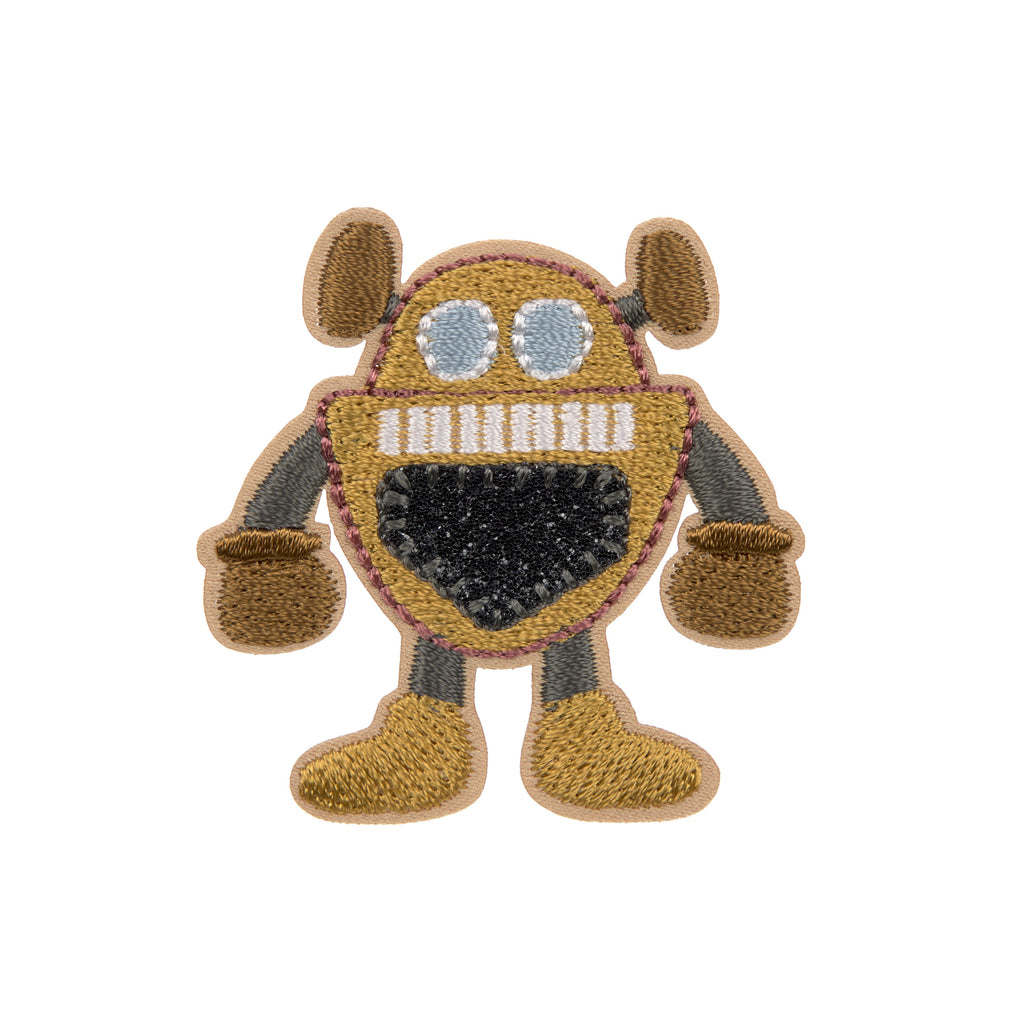 Lassig Textile Woven Sticker Stick on - Robots