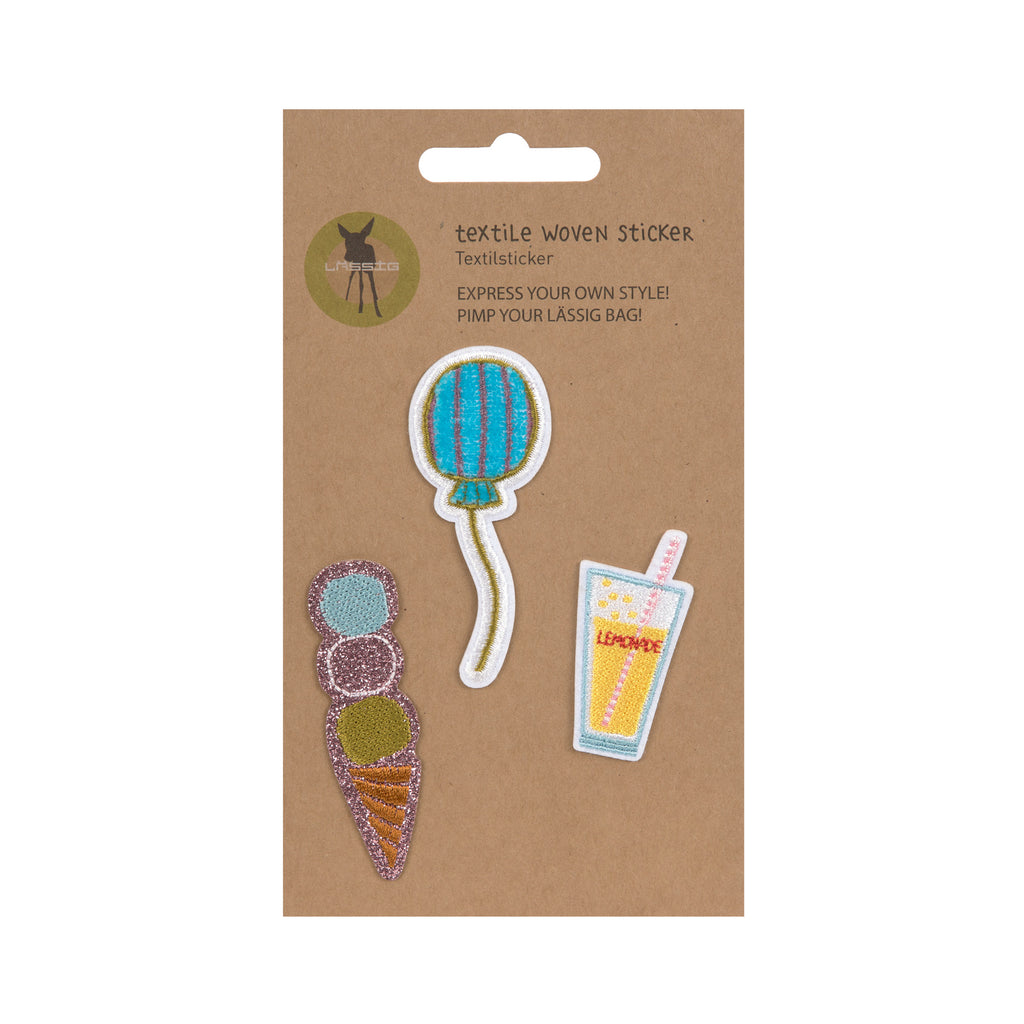 Lassig Textile Woven Sticker Stick on - Sunny