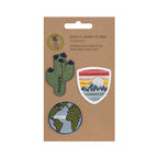 Lassig Textile Woven Sticker Stick on - Worldwide