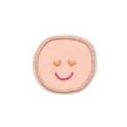 Lassig Textile Woven Sticker Stick on - Whale pink