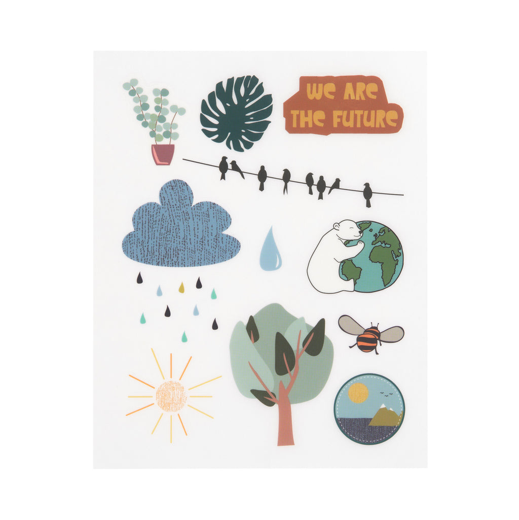 Lassig Sticker Rub On - Planet