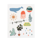 Lassig Sticker Rub On - Planet