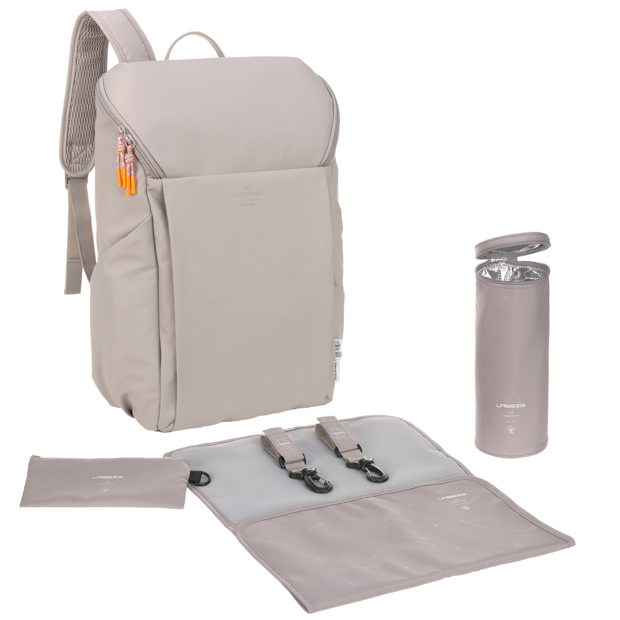Lassig GRE Slender Up Backpack taupe