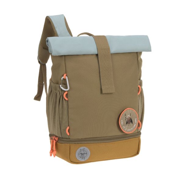 Lassig Mini Rolltop Backpack - Nature olive