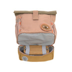 Lassig Mini Rolltop Backpack - Nature hazelnut - Pink
