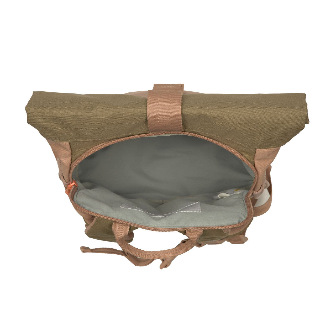 Lassig Mini Rolltop Backpack - Nature hazelnut - Pink