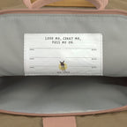 Lassig Mini Rolltop Backpack - Nature hazelnut - Pink