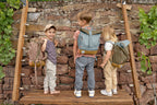 Lassig Mini Rolltop Backpack - Nature hazelnut - Pink