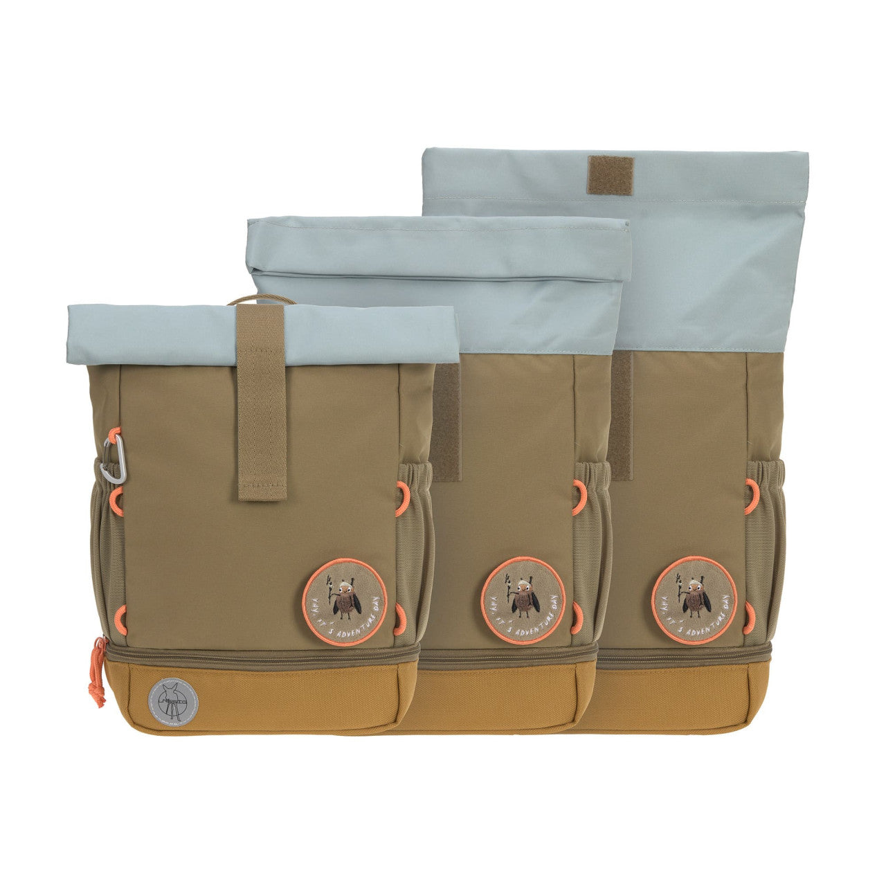 Lassig Mini Rolltop Backpack - Nature olive