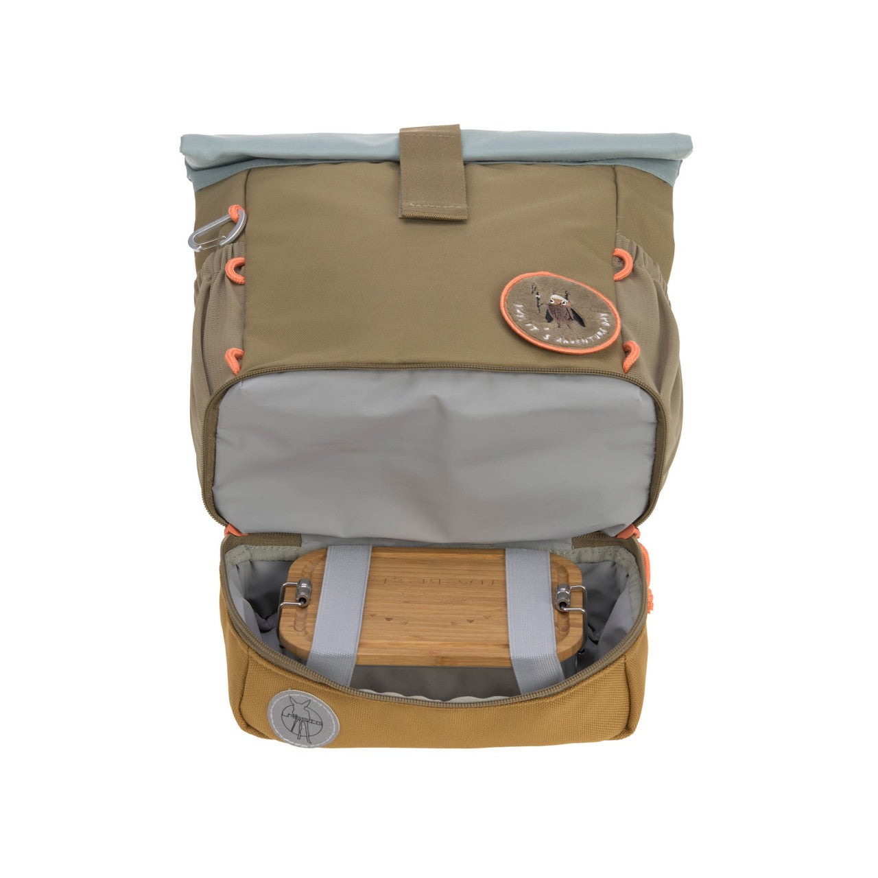 Lassig Mini Rolltop Backpack - Nature olive