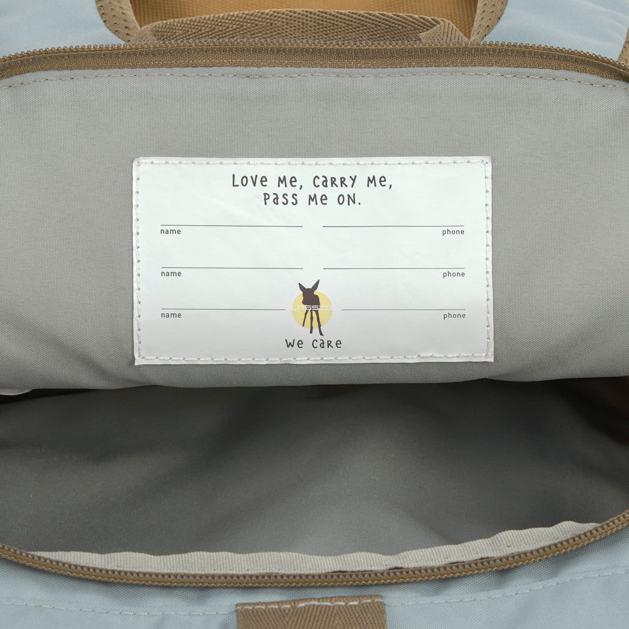 Lassig Mini Rolltop Backpack - Nature olive