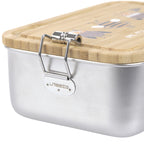 Lassig Lunchbox Stainless Steel Bamboo - Nature