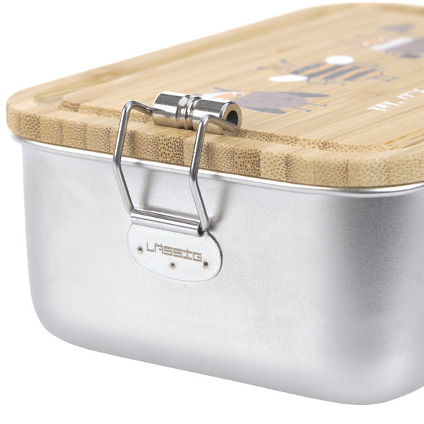 Lassig Lunchbox Stainless Steel Bamboo - Nature