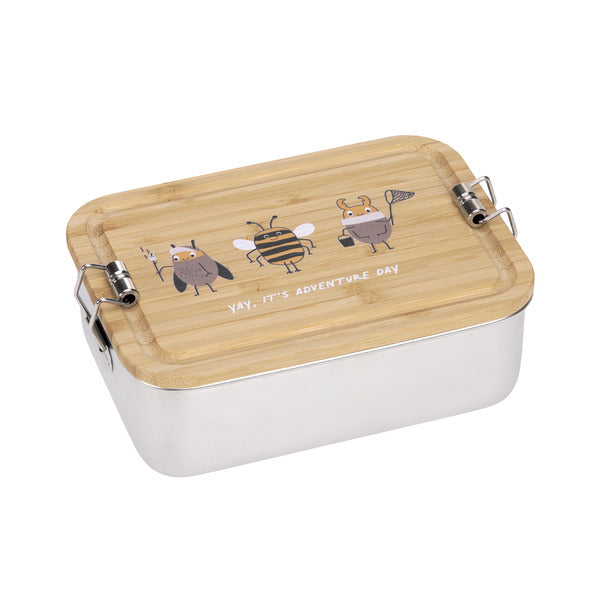 Lassig Lunchbox Stainless Steel Bamboo - Nature