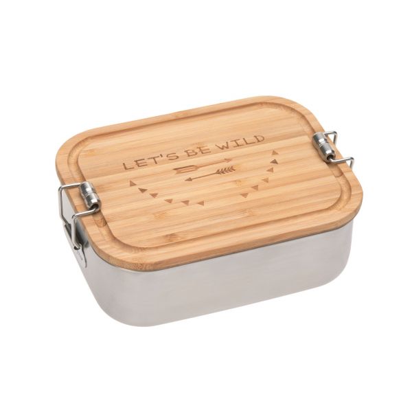 Lassig Lunchbox Stainless Steel Bamboo - Adventure