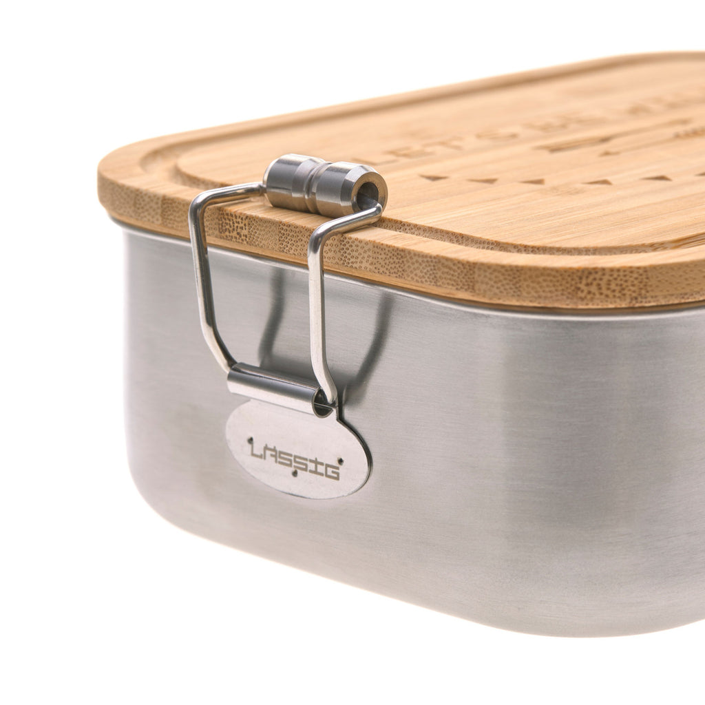 Lassig Lunchbox Stainless Steel Bamboo - Garden Explorer