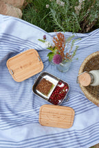 Lassig Lunchbox Stainless Steel Bamboo - Garden Explorer
