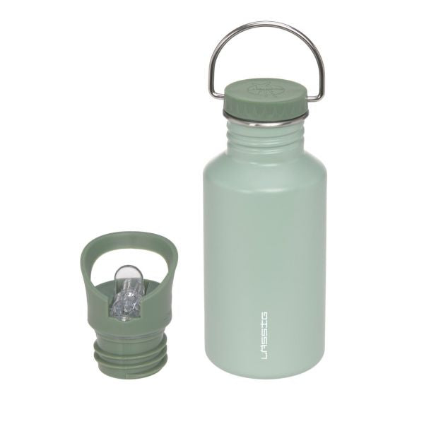 Lassig Bottle Stainless Steel green - without straw