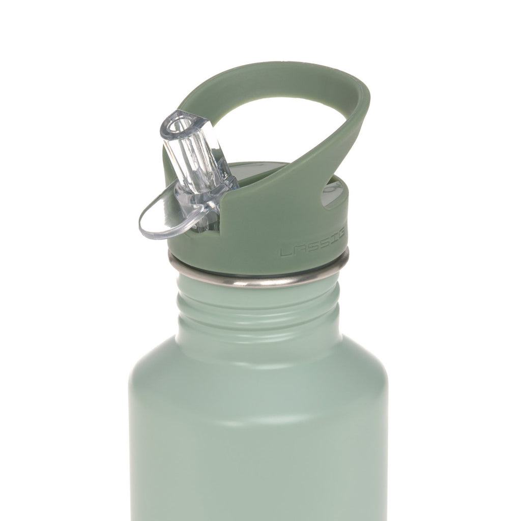 Lassig Bottle Stainless Steel green - without straw