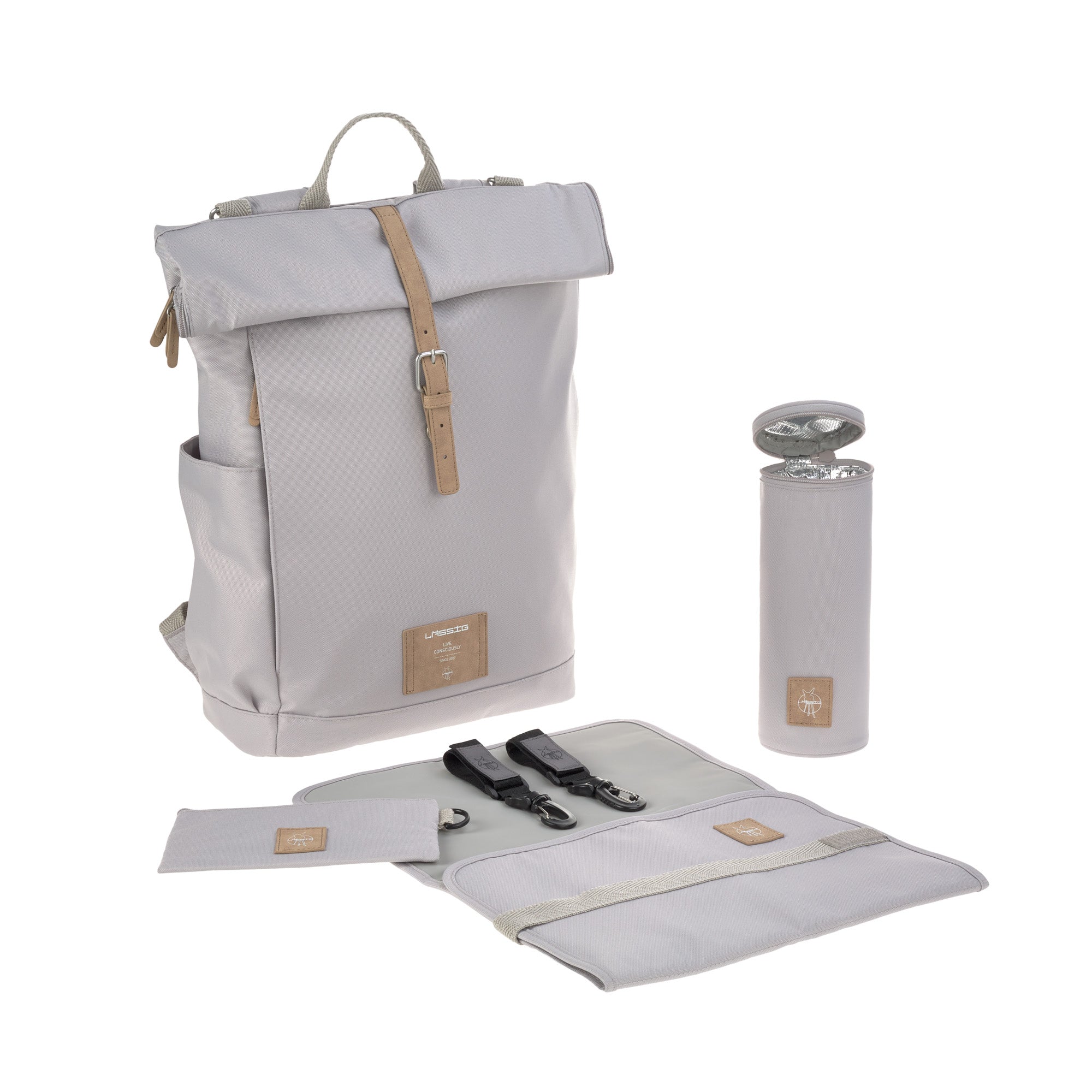 Lassig GRE Rolltop Backpack - Grey