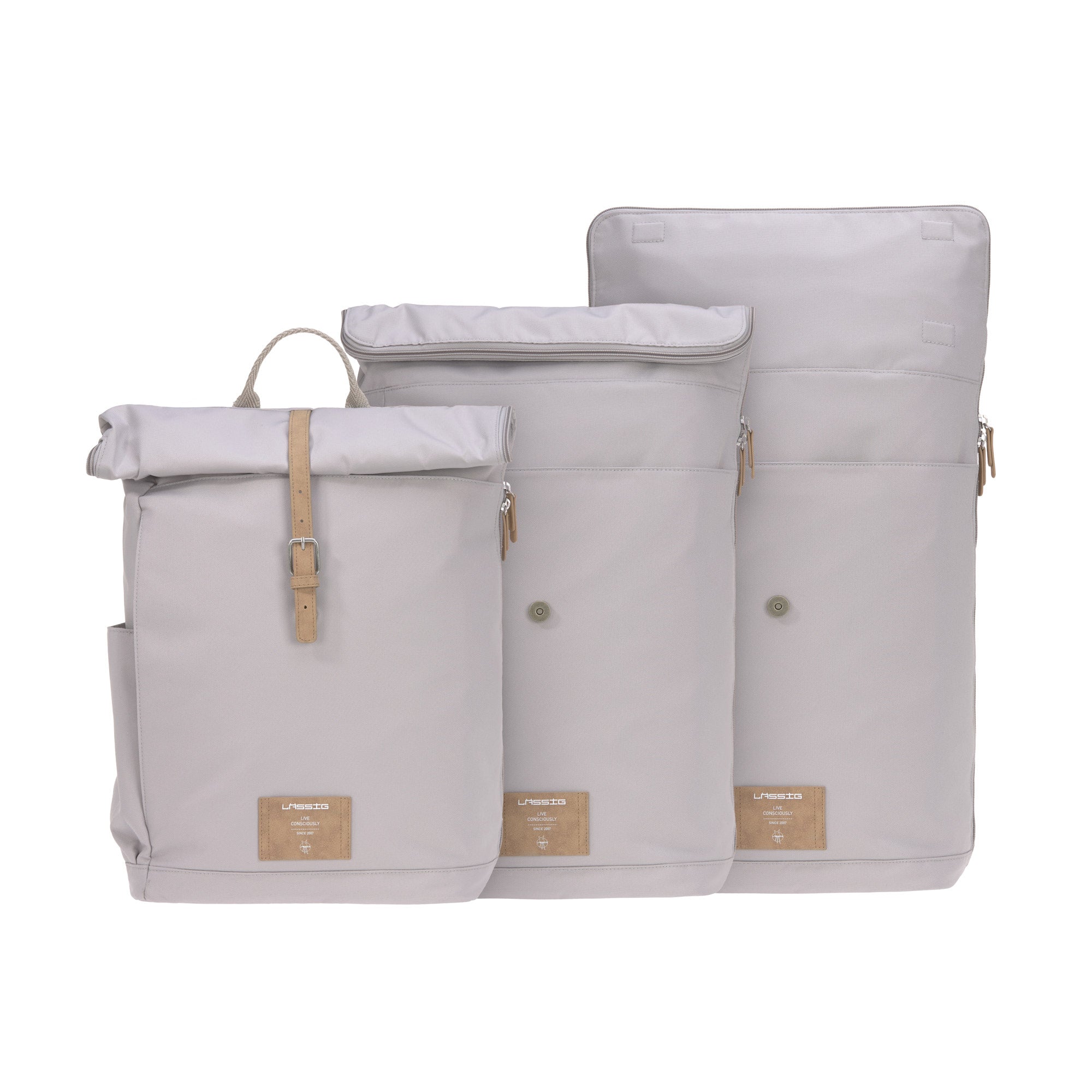 Lassig GRE Rolltop Backpack - Grey