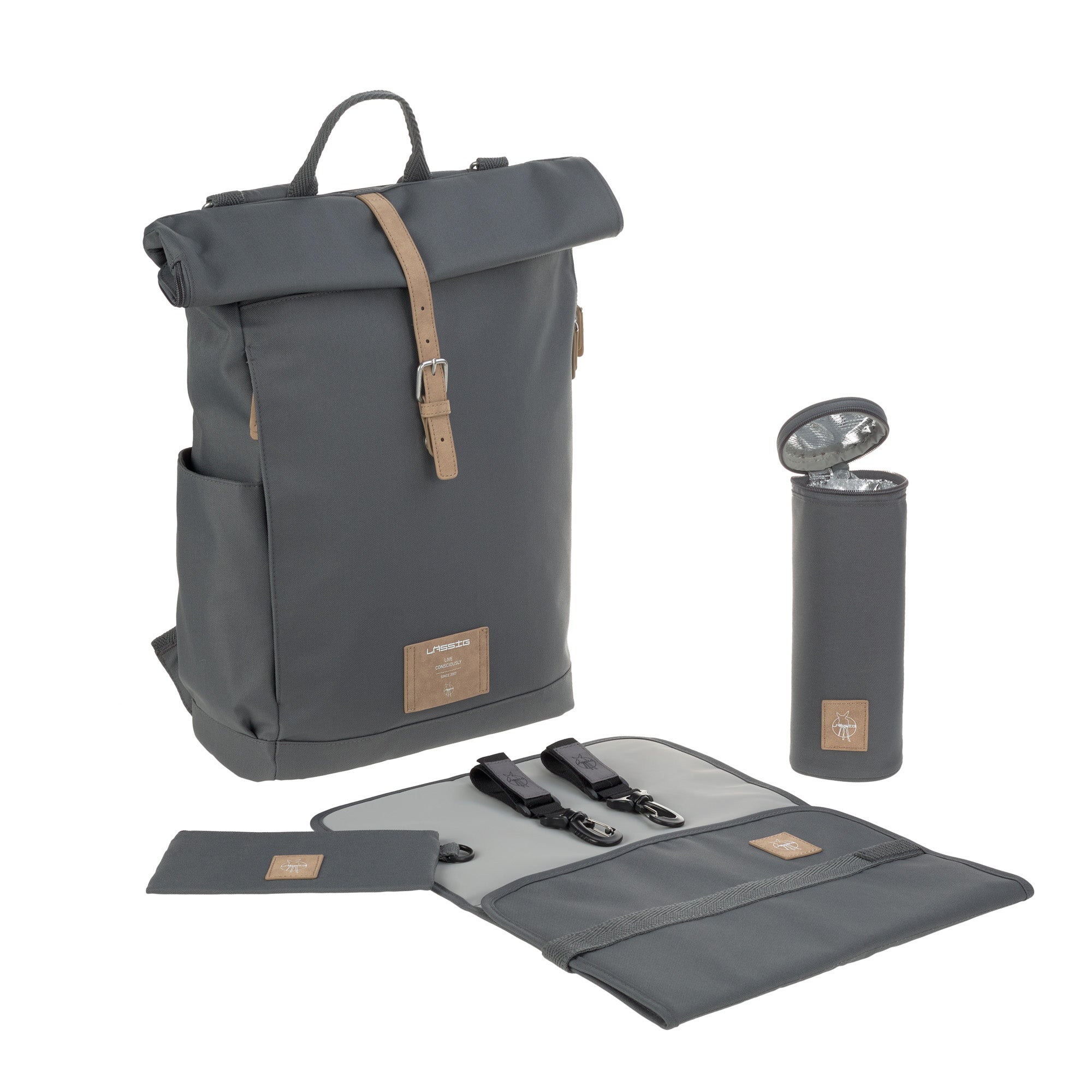 Lassig GRE Rolltop Backpack - anthracite