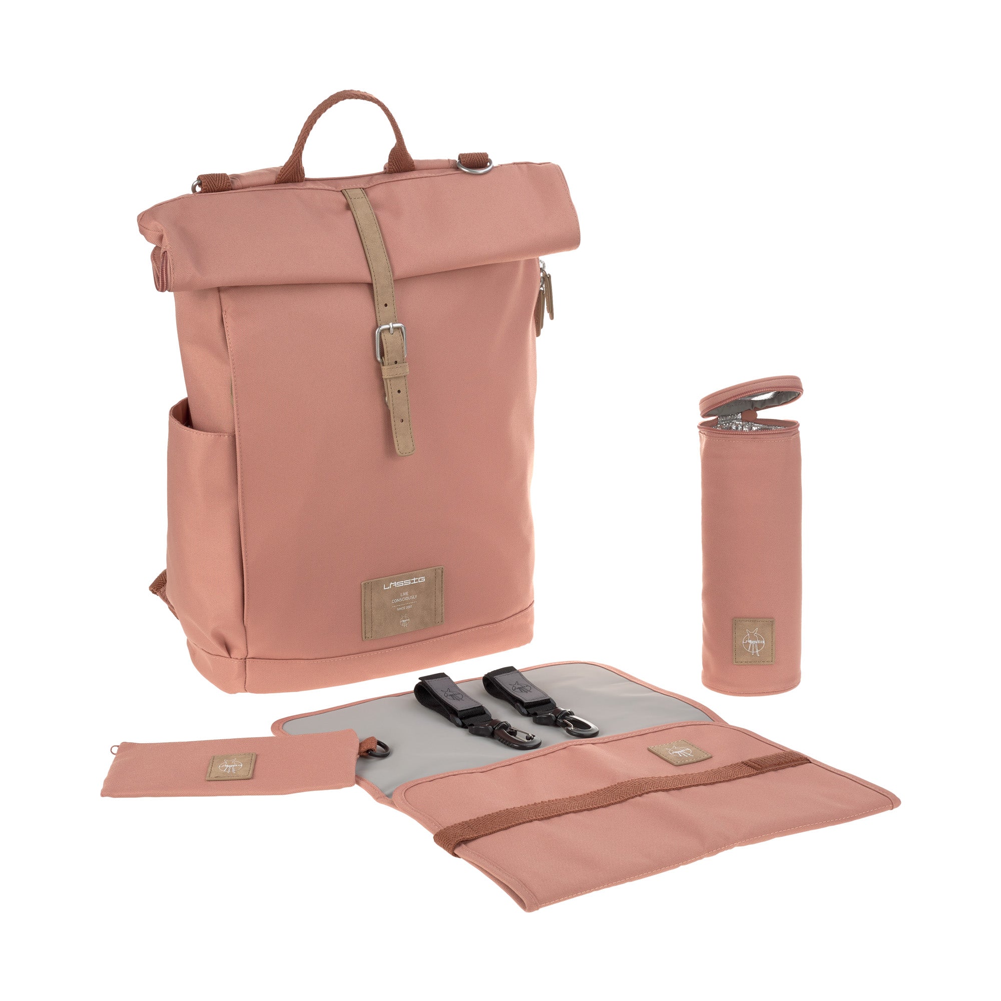 Lassig GRE Rolltop Backpack - cinnamon