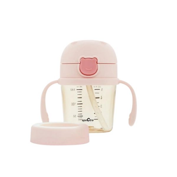 Spectra Bebe Bear Straw cup 150 ml Powder Pink