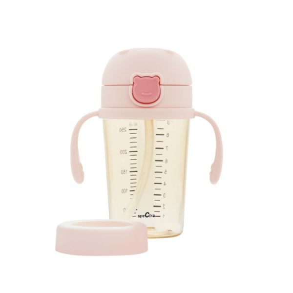 Spectra Bebe Bear Straw cup 250 ml - Pink