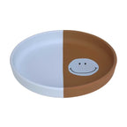 Lassig Silicone Plate - Smile Sky Blue