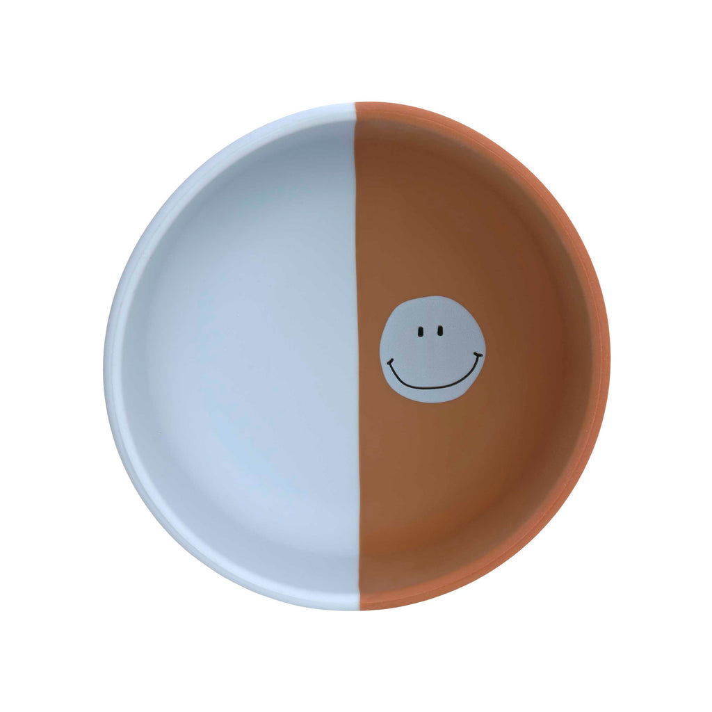 Lassig Silicone Bowl - Smile Sky Blue