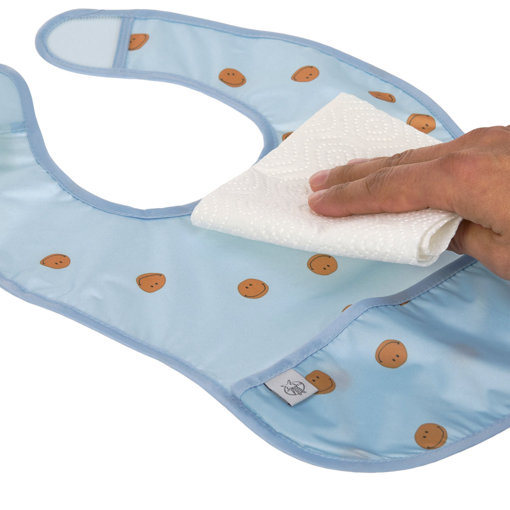 Lassig Lightweight Bib 2 pcs - Smile Sky Blue