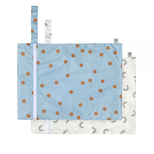 Lassig Wet Bag - 2 pcs - Smile Sky Blue