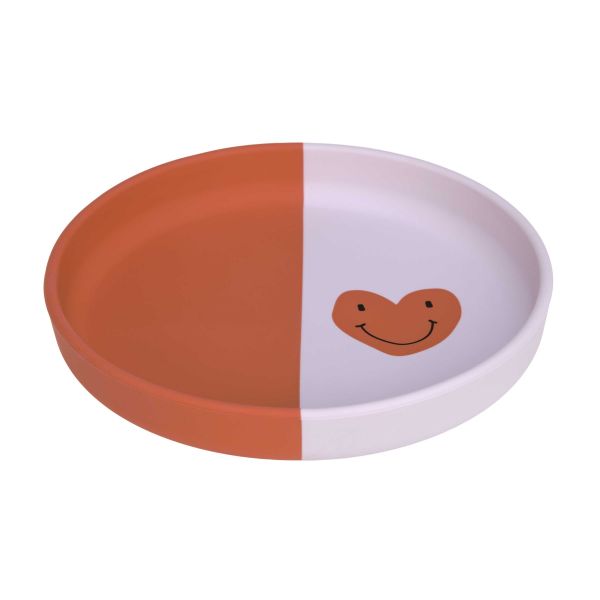 Lassig Silicone Plate - Heart lavender