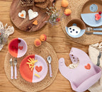 Lassig Silicone Bowl - Heart lavender