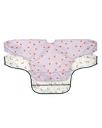 Lassig Long Sleeve Bib 2 pcs - Heart lavender