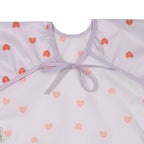 Lassig Long Sleeve Bib 2 pcs - Heart lavender