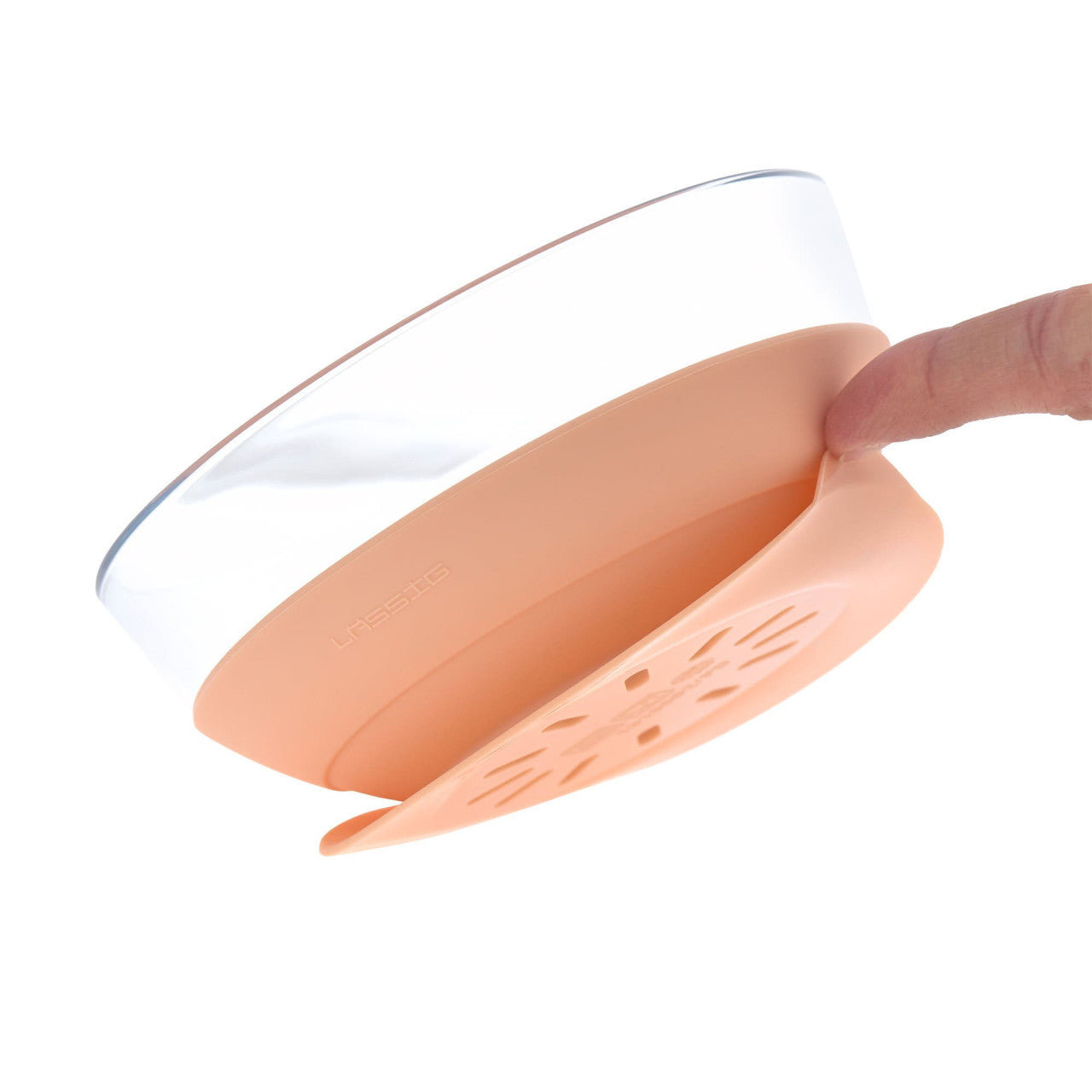 Lassig Dish Set Glass/Silicone - apricot