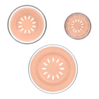 Lassig Dish Set Glass/Silicone - apricot