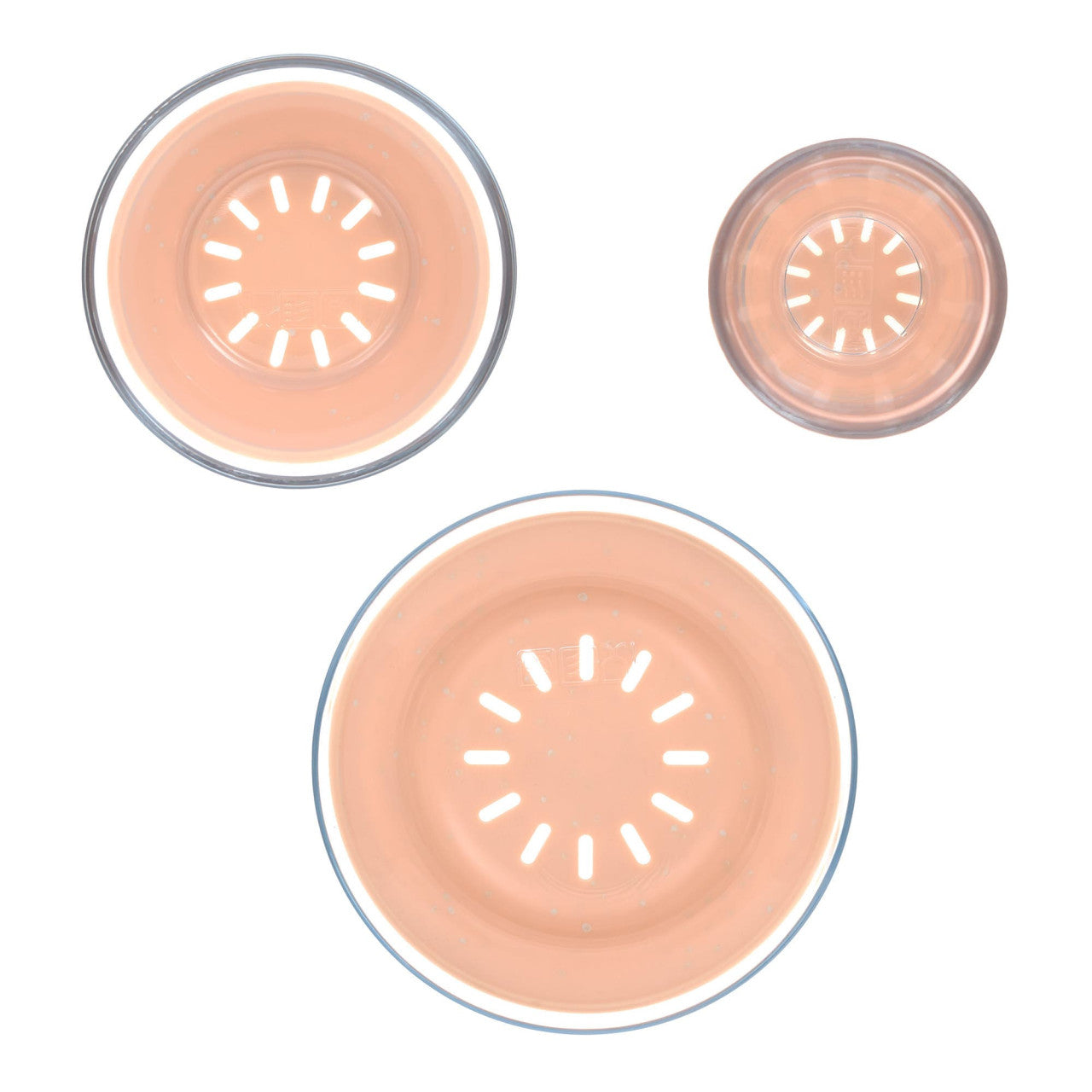 Lassig Dish Set Glass/Silicone - apricot